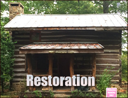 Historic Log Cabin Restoration  Cullman, Alabama